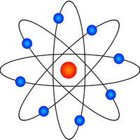 Atom Model Vector Clipart