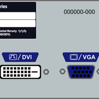 Back of the Computer vector file