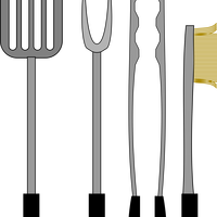 Barbecue Tools Vector Graphics