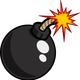 Black Bomb Vector Clipart