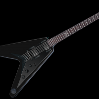 Black Guitar Vector Clipart