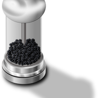 Black Pepper Shaker vector clipart