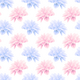 Blue and Pink Flowers Vector Clipart