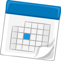 Blue Calendar Vector Clipart