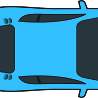 Blue Car Vector Graphic