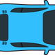 Blue Car Vector Graphic