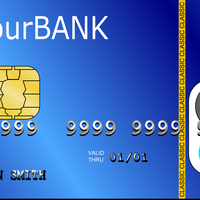 Blue Credit Card Vector Clipart