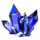 Blue Crystals Vector Clipart