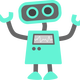 Blue Robot Vector Art