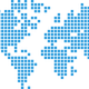 Blue Tiled Map of Earth Vector Clipart
