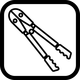 Bolt Cutter Icon Vector Clipart