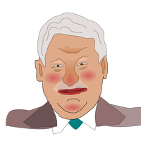 Boris Yeltsin Vector Clipart