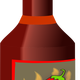 Bottle of hot sauce vector clipart