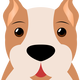 Boxer Dog Face Vector Clipart