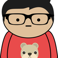 Boy with Glasses Vector Clipart