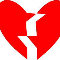 Broken Heart Vector Art