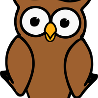 Brown Cartoon Owl Vector Clipart