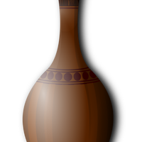 Brown Vase Vector Clipart