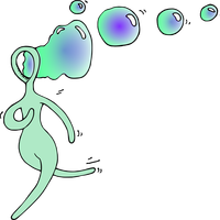 Bubble Ballerina Vector Clipart