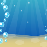 Bubbles in the water vector clipart