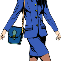 Business Woman in purple outfit vector clipart