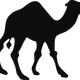 Camel Silhouette Vector Graphic