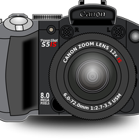 Canon Powershot vector clipart