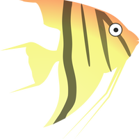 Cartoon Angelfish vector clipart