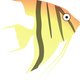 Cartoon Angelfish vector clipart