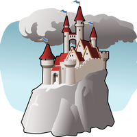 Cartoon Castle Vector Art