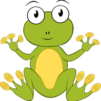 Cartoon Frog Vector Clipart