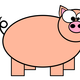 Cartoon Piggy Vector Clipart