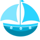 Cartoon Ship Vector Clipart