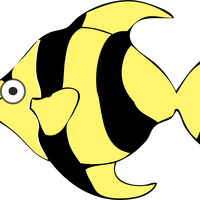 Cartoon tropical fish Vector Clipart