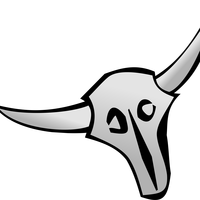 Cattle Skull Vector Clipart