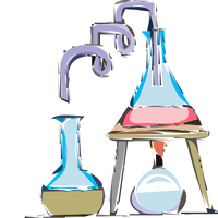 Chemistry experiment vector clipart