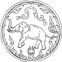 Chiang Rai Seal Vector Clipart