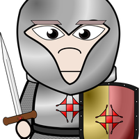 Chibi Knight Vector Clipart