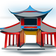Chinese Pavilion Vector Art
