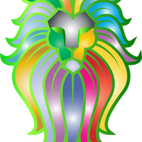 Chromatic Lion Face