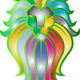 Chromatic Lion Face