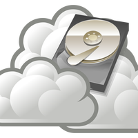 Cloud Drive Vector Clipart