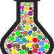Colorful Chemistry Beaker Vector Clipart