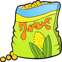 Corn Snack Vector Clipart