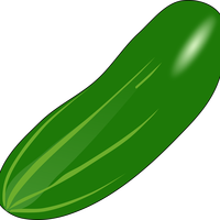 Cucumber Vector Clipart
