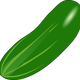 Cucumber Vector Clipart