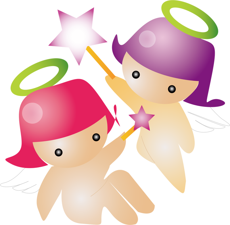 Cute Baby Angels Vector Art image - Free stock photo ...