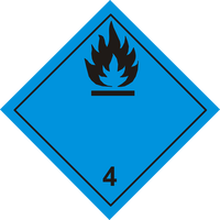 Danger when Flammable Sign Vector Clipart