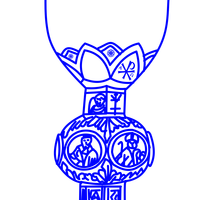 Decorated Chalice vector clipart