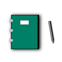 Diary with Pencil vector clipart